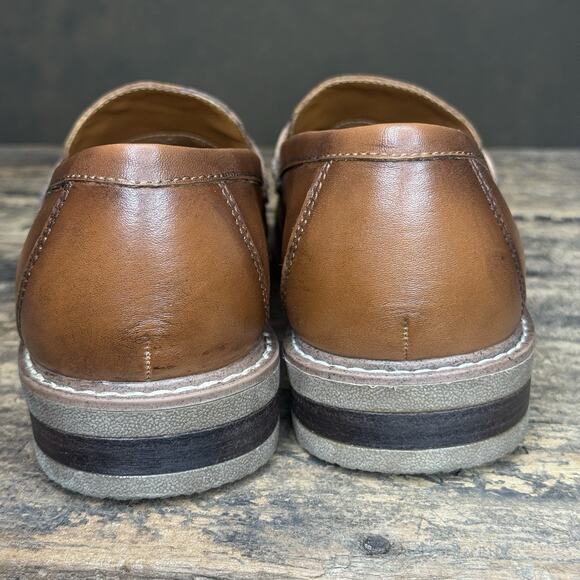 Earth Women’s Brown Leather Penny Loafer Flats Comfort Slip-On Shoes Size 7.5W - Picture 8 of 10